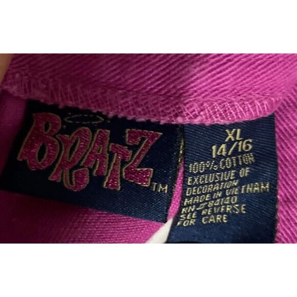Bratz Vintage Y2K Purple Denim Embroidered Jeans Youth XL/Womens S Rare - Picture 10 of 12